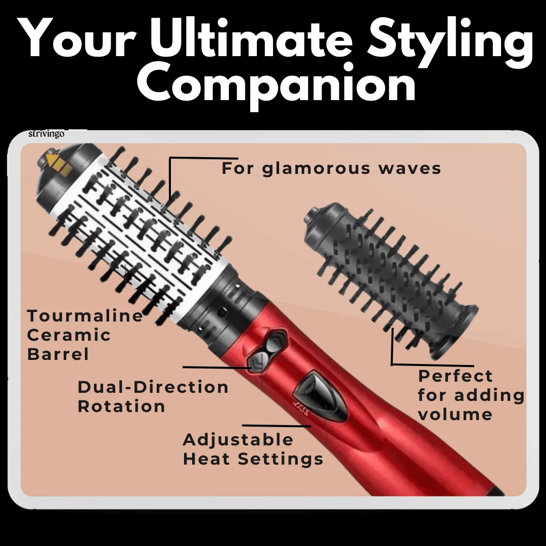 3-in-1 Rotating Hair Dryer and Styler
