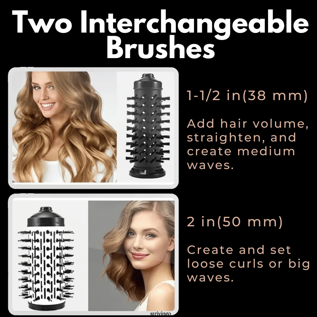 3-in-1 Rotating Hair Dryer and Styler