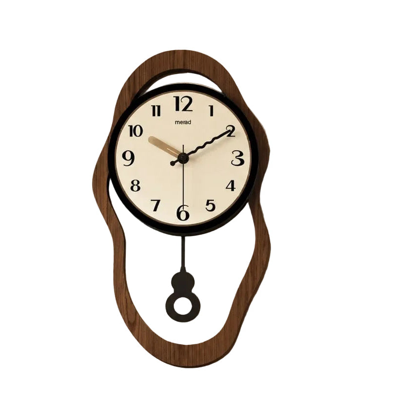 Wall Clock Silent Wood Look Finish Acrylic