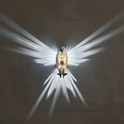3D Animal Wall Light Owl Eagle Lion Battery Powered