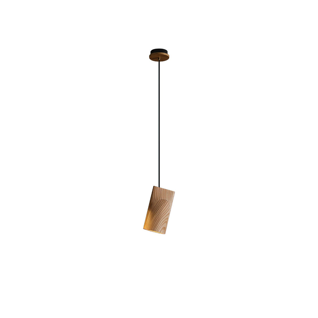 Wood Pendant Light 4 Mode 2 Head Clusters