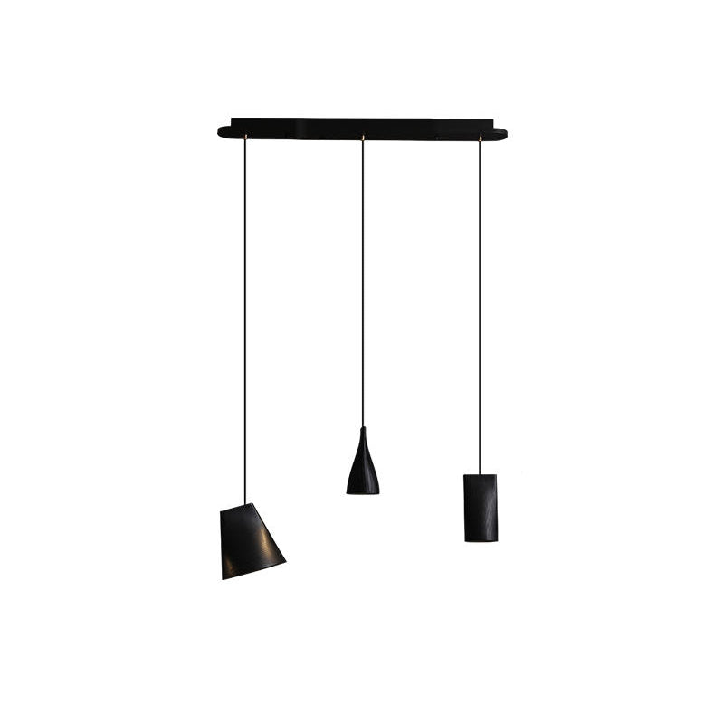 Wood Pendant Light 4 Mode 2 Head Clusters