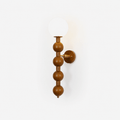 Wall Light 23.6 Inches Wood and Glass White Shade