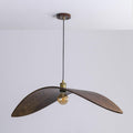 Wood Pendant Light 15 23.6 or 33.5 Inches Curved Shade