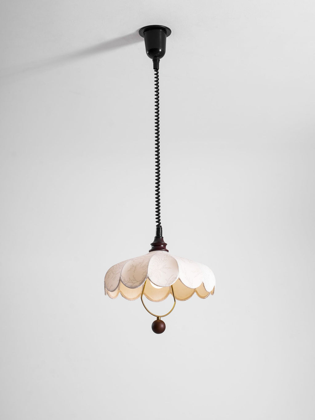 Fabric Pendant Light 15.7 or 19.7 Inches Scalloped Shade