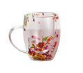 Floral Glass Cup
