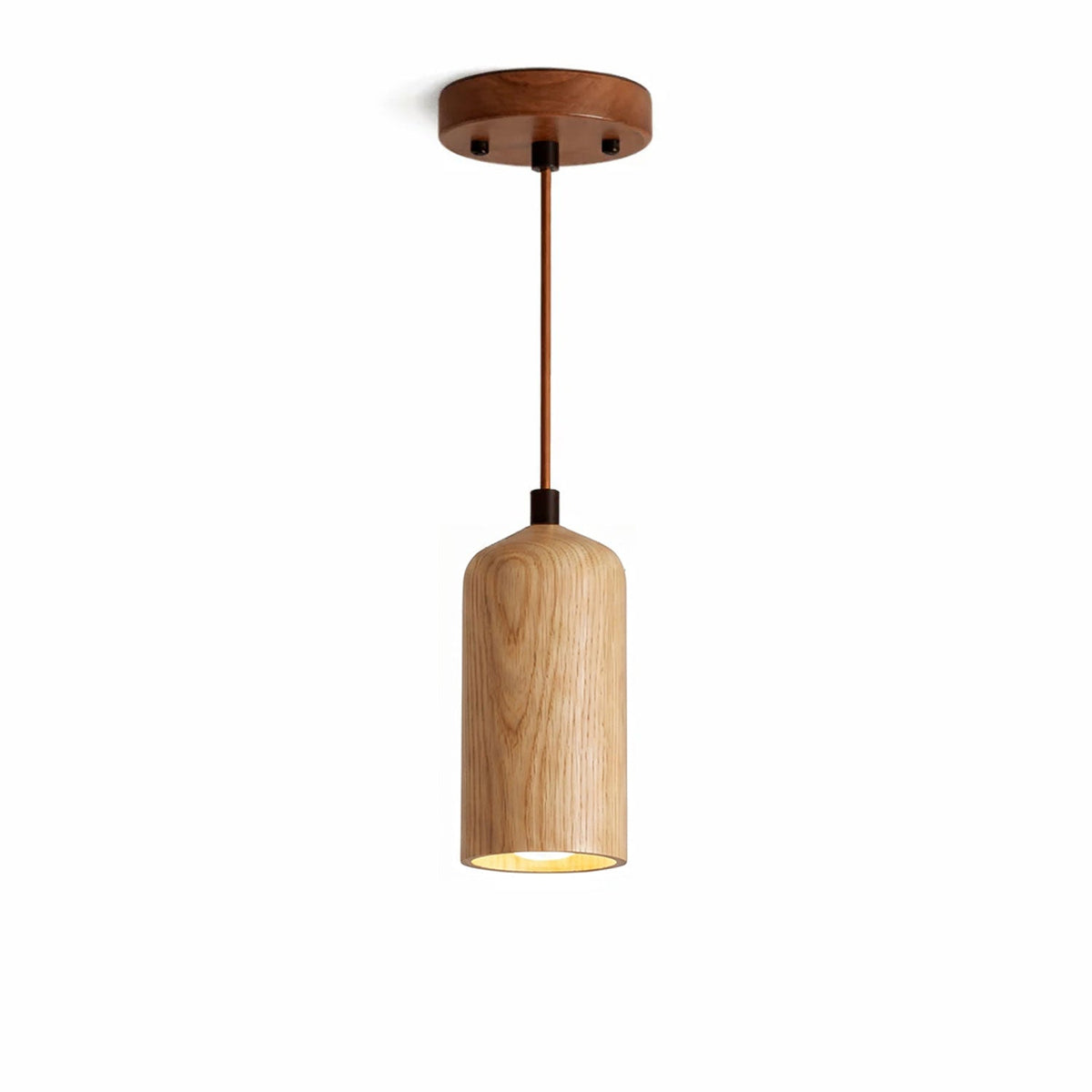 Wood Pendant Light 7 Models Single or Cluster Sets