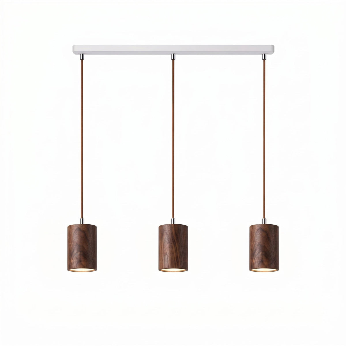 Wood Pendant Light 7 Models Single or Cluster Sets