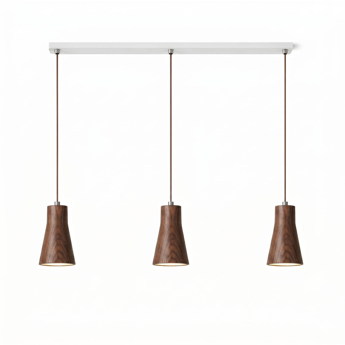 Wood Pendant Light 7 Models Single or Cluster Sets