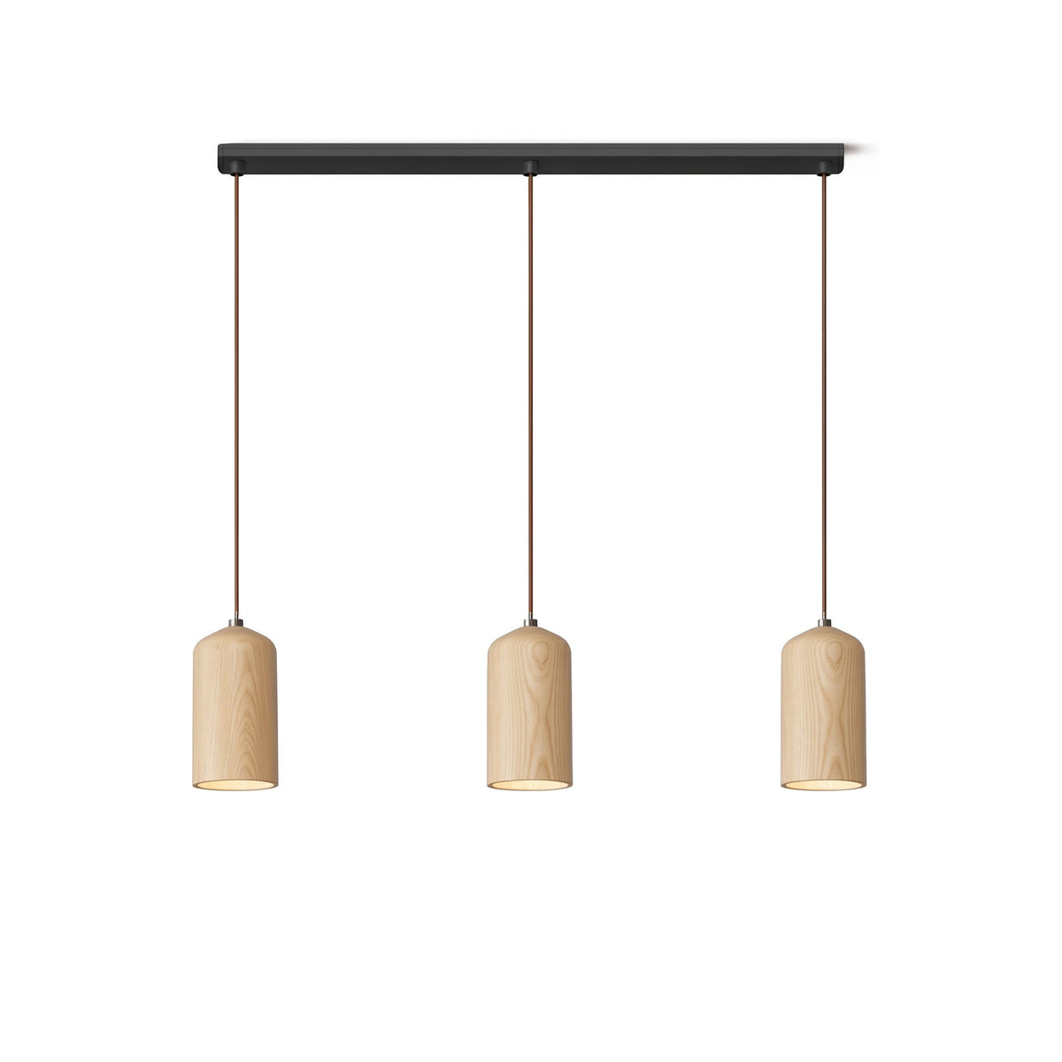 Wood Pendant Light 7 Models Single or Cluster Sets