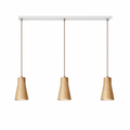 Wood Pendant Light 7 Models Single or Cluster Sets