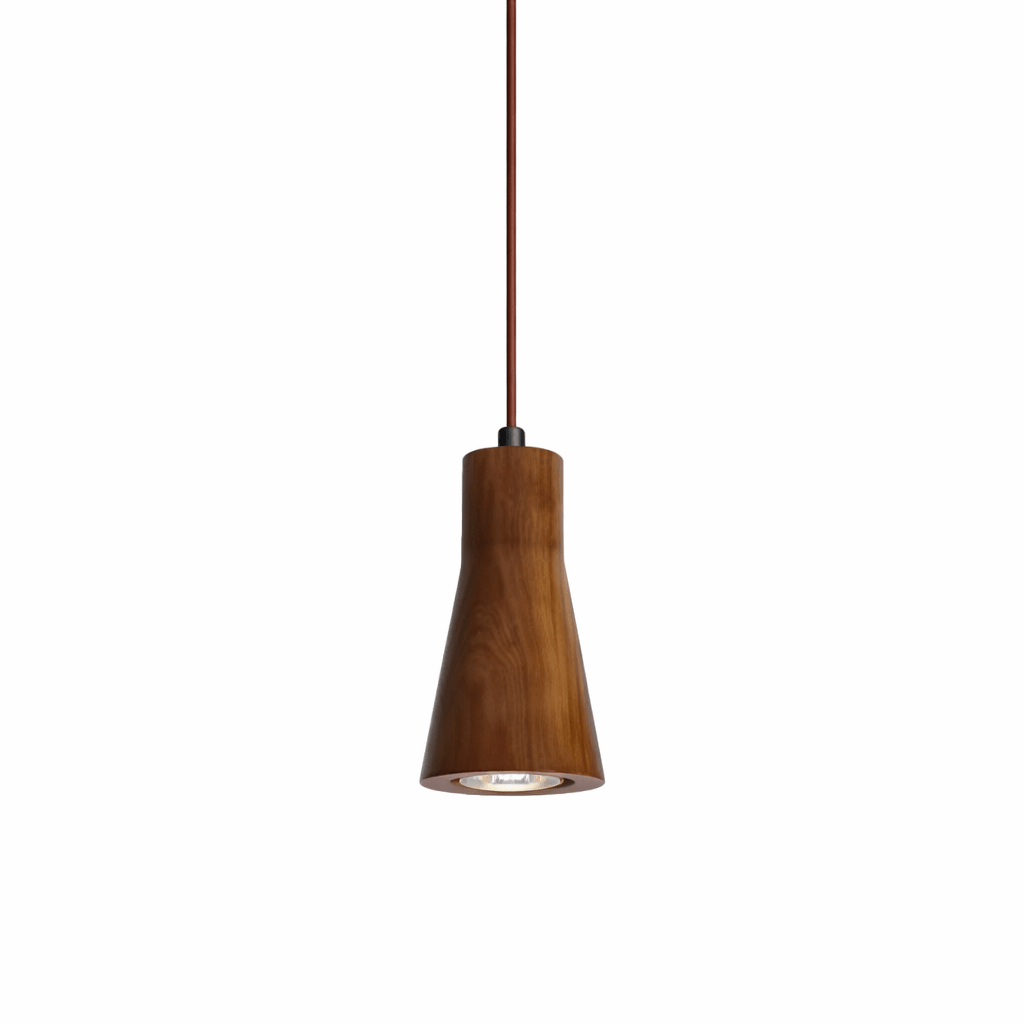 Wood Pendant Light 7 Models Single or Cluster Sets