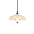 Fabric Pendant Light 15.7 or 19.7 Inches Scalloped Shade