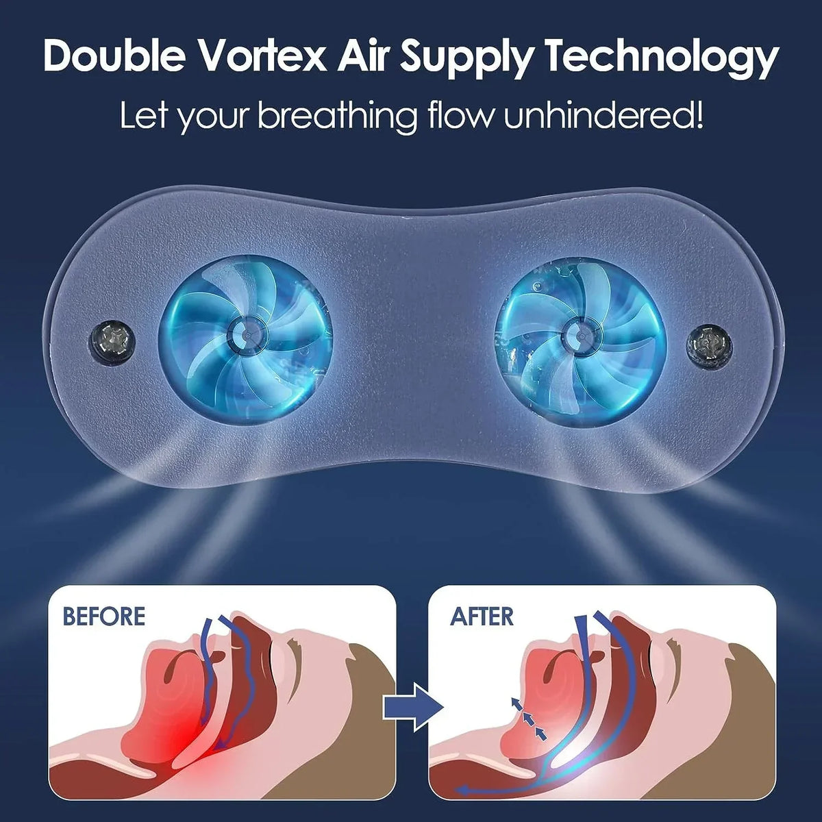 Micro CPAP Travel Anti-Snoring Device