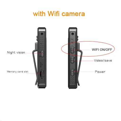 Mini Body Camera with Night Vision and WiFi