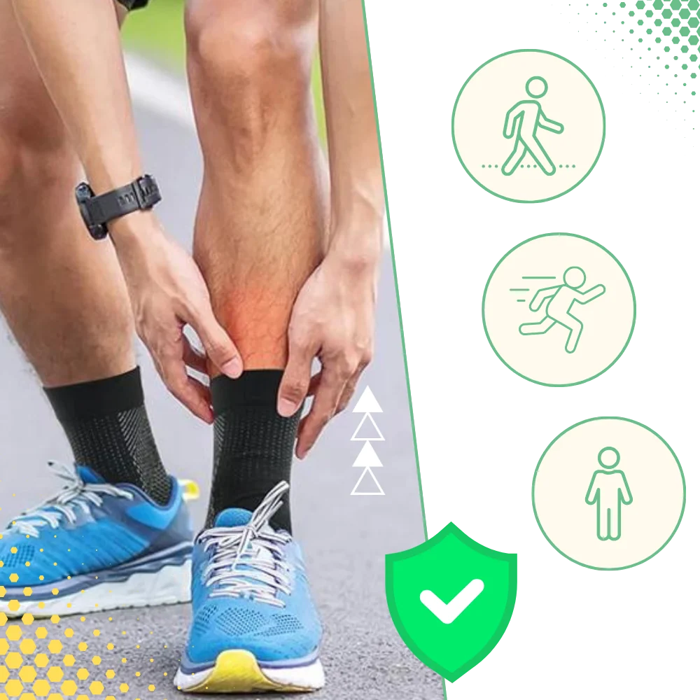Open Toe Compression Socks with Non-Slip Sole
