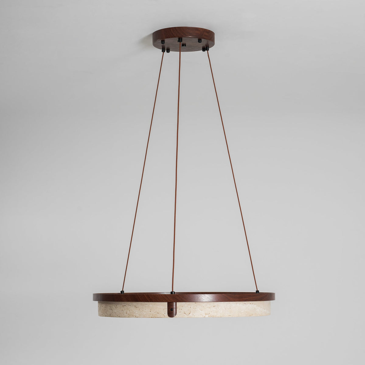 Pendant Light 16.9 20.9 or 24.8 Inches Travertine Ring