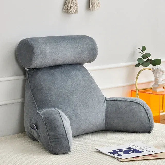 Reading Bed Pillow with Armrests