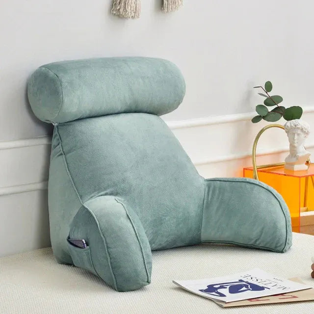 Reading Bed Pillow with Armrests