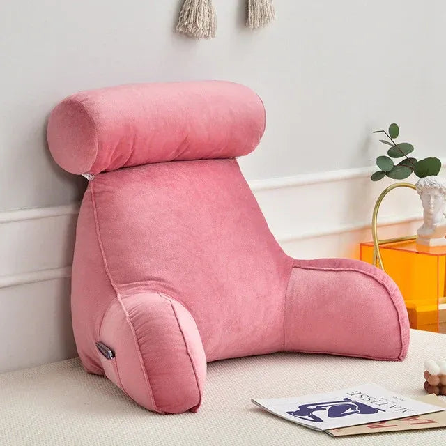 Reading Bed Pillow with Armrests