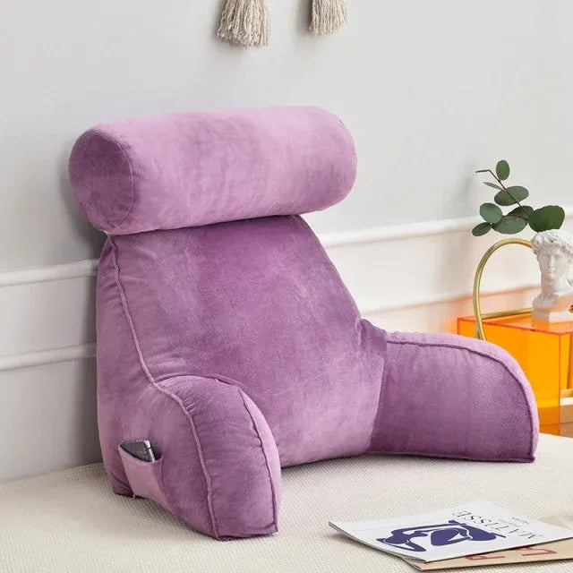 Reading Bed Pillow with Armrests
