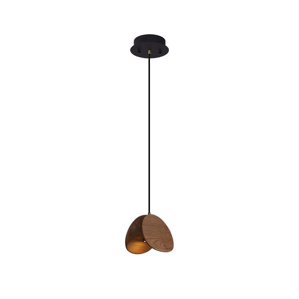 Wood Pendant Light 1 3 5 9 or 11 Heads Integrated LED