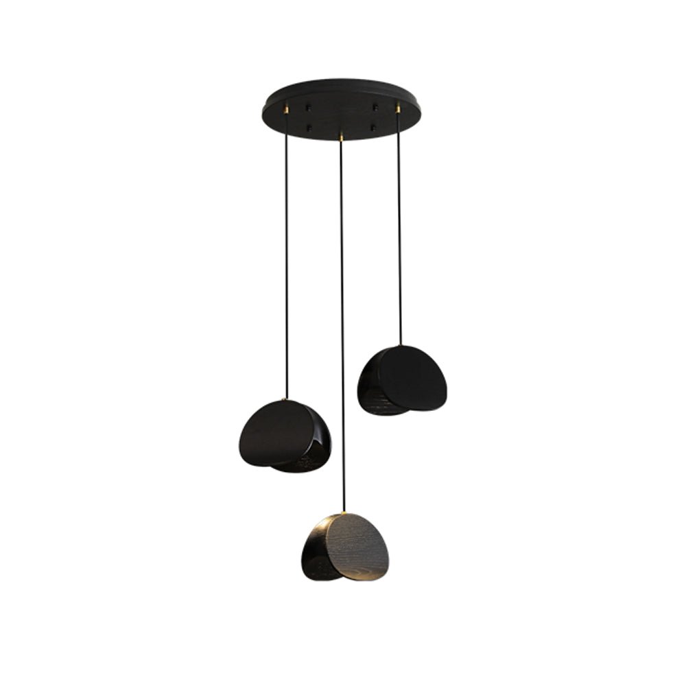 Wood Pendant Light 1 3 5 9 or 11 Heads Integrated LED