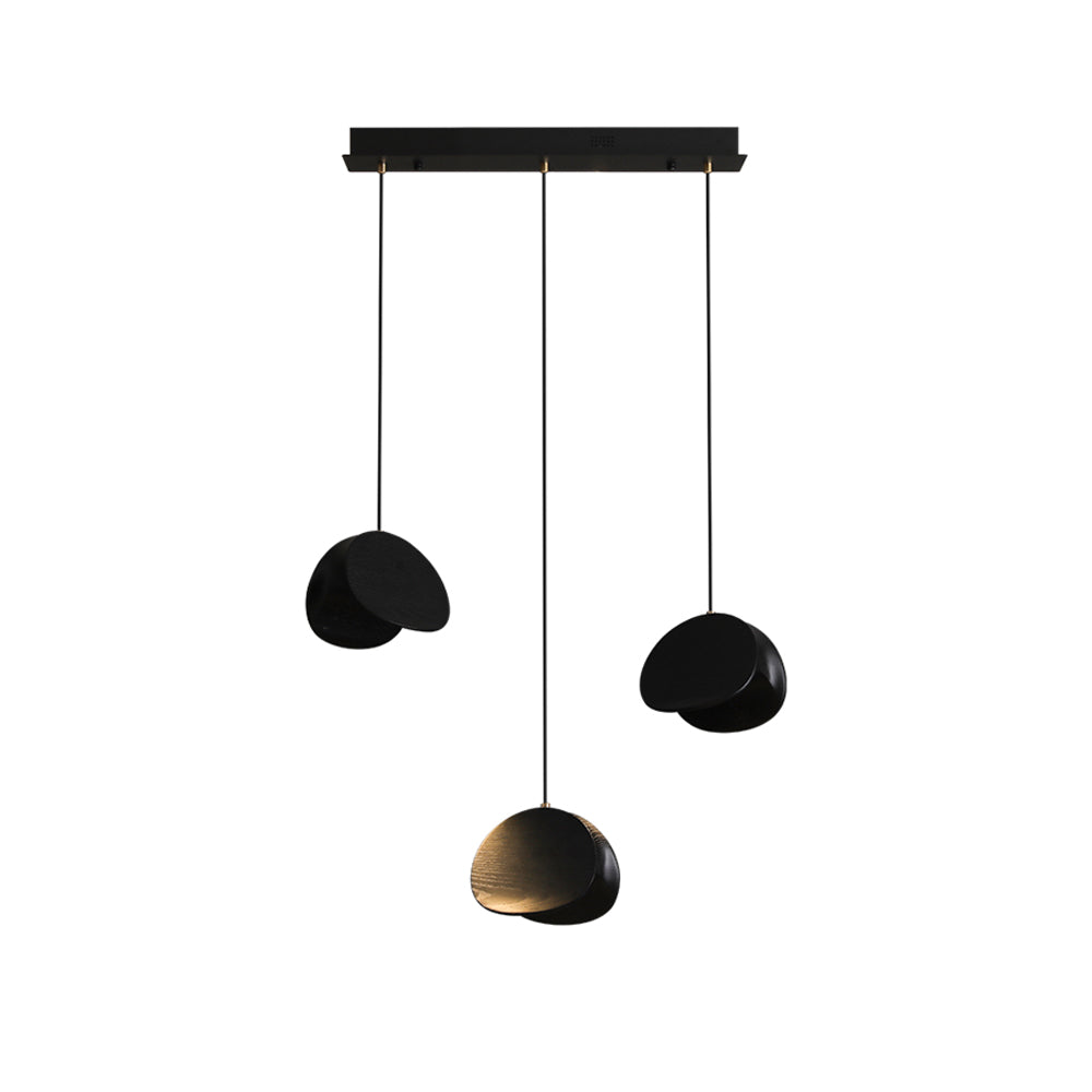 Wood Pendant Light 1 3 5 9 or 11 Heads Integrated LED