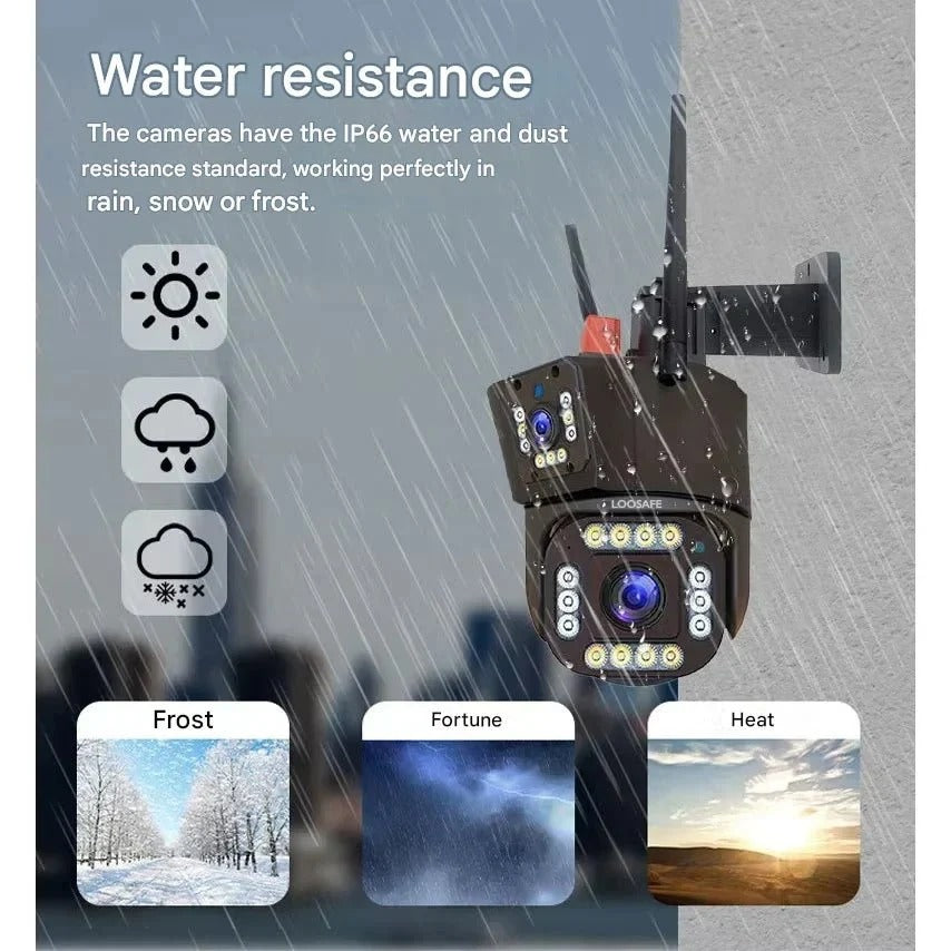 Solar Dual-Lens Security Camera