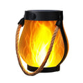 Solar Lantern with Flickering Flame Effect