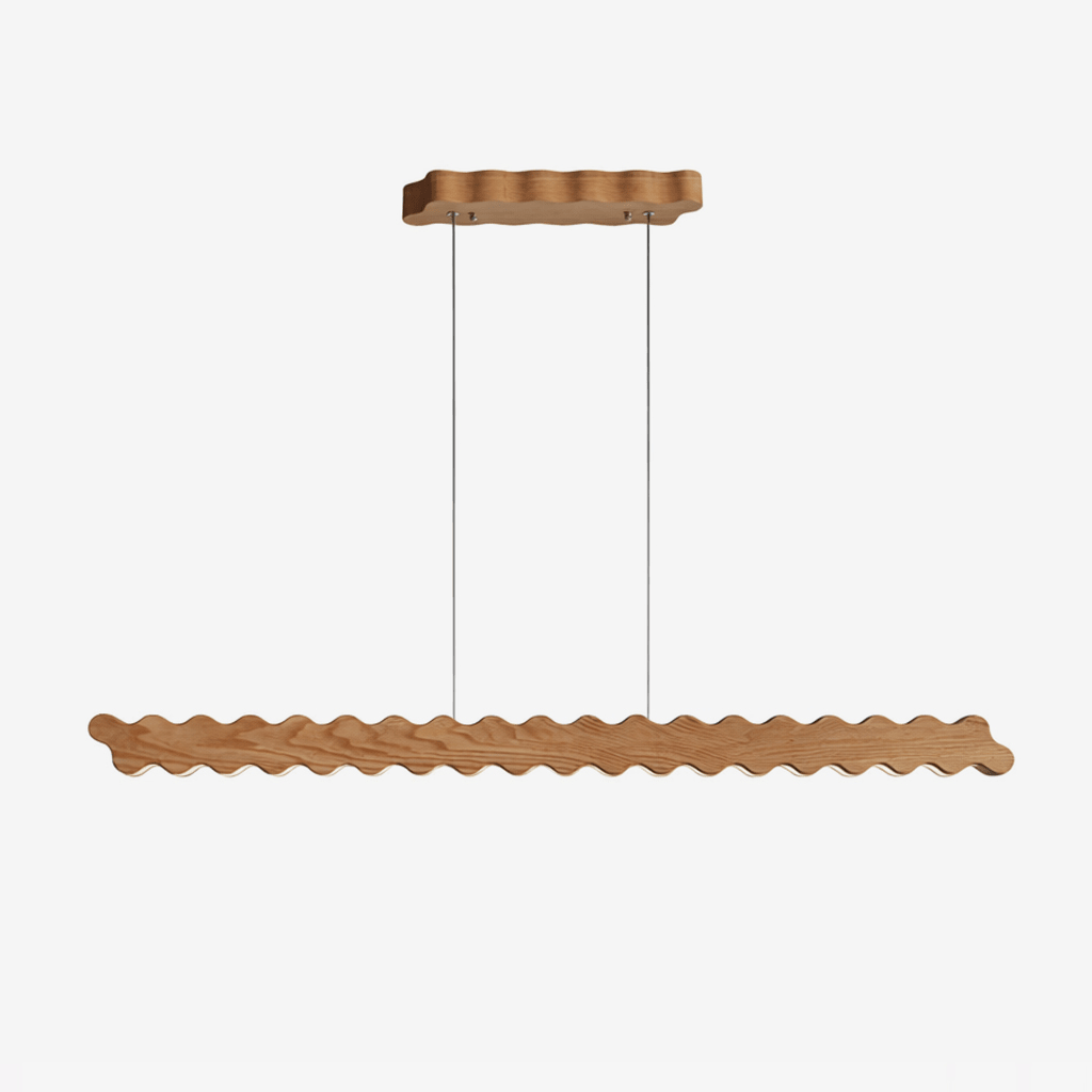 Linear Pendant Light 39.3 or 51.1 Inches Wave Design