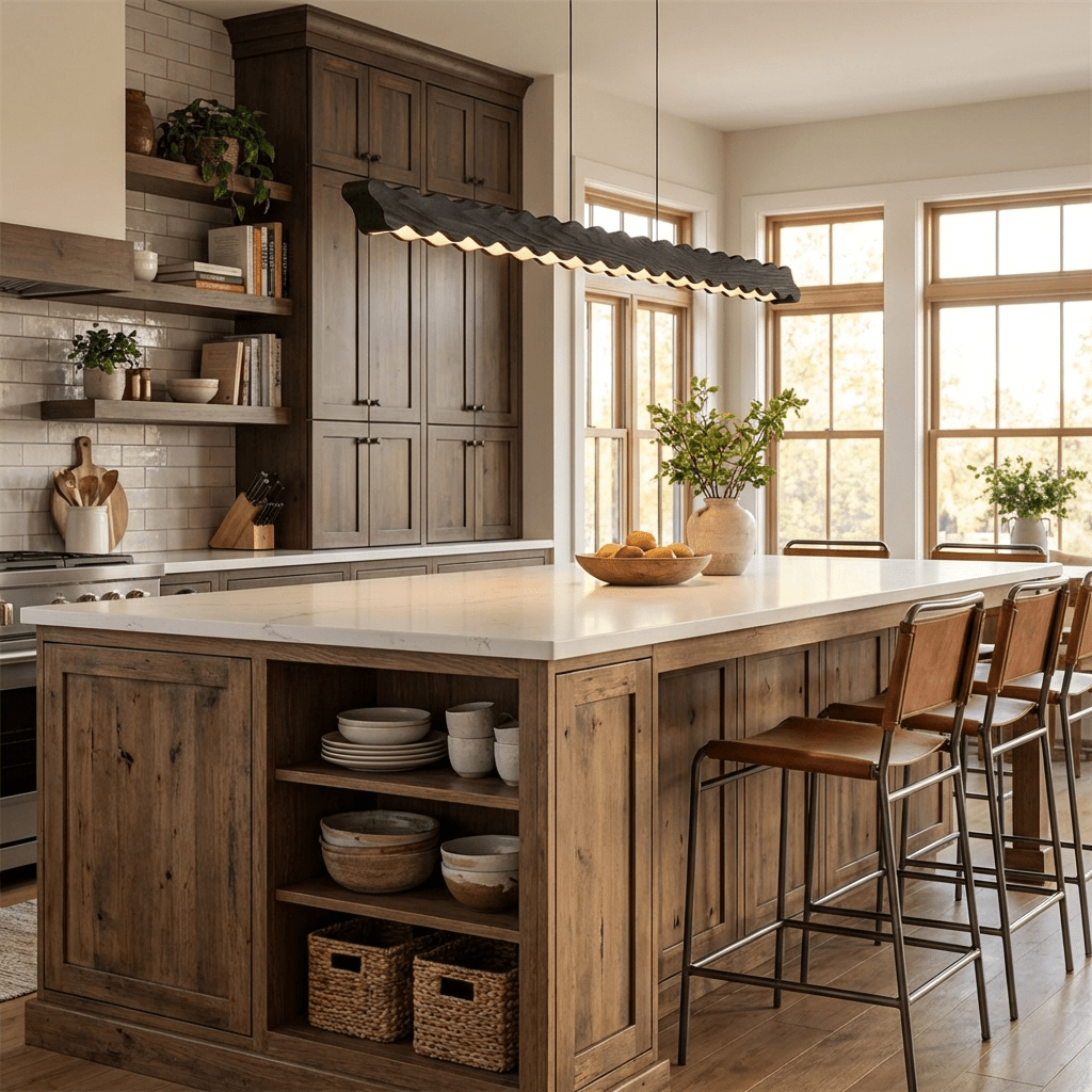 Linear Pendant Light 39.3 or 51.1 Inches Wave Design