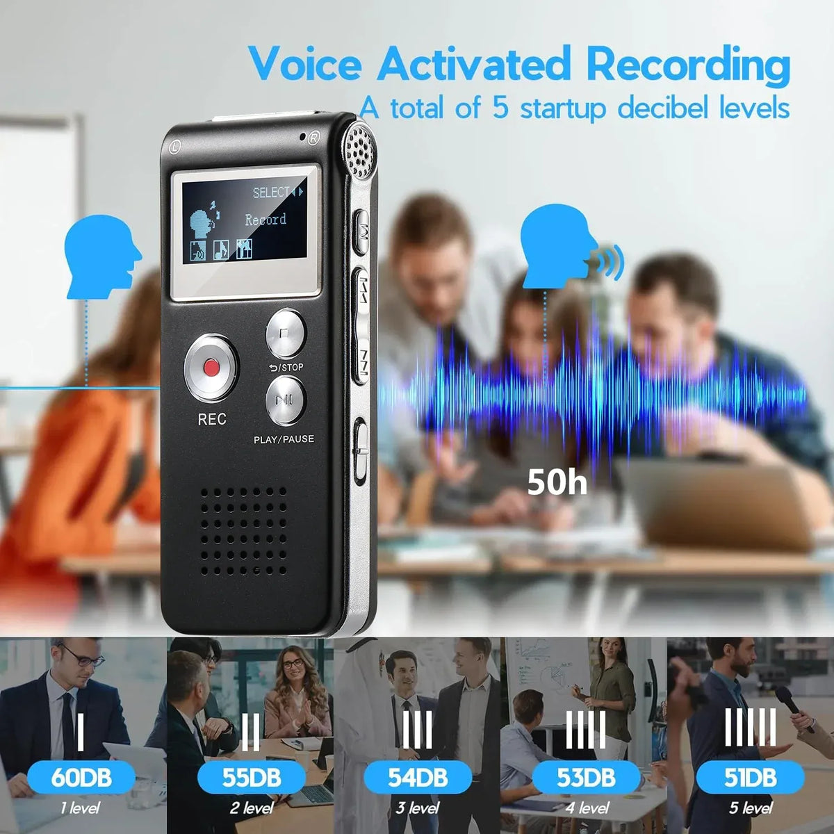 Voice Activated Mini Voice Recorder