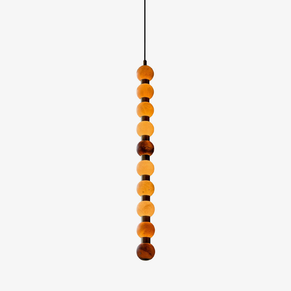 Alabaster Bead Pendant Light Stacked Cluster 4 Light 10.2 in