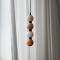 Alabaster Bead Pendant Light Stacked Cluster 4 Light 10.2 in