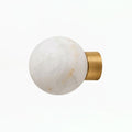 Alabaster Sphere Wall Sconce Round Mount 5.9 in Set of 2