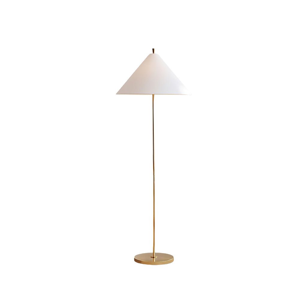 Cone Shade Floor Lamp Slim Metal Stand 63.8 in Set of 2
