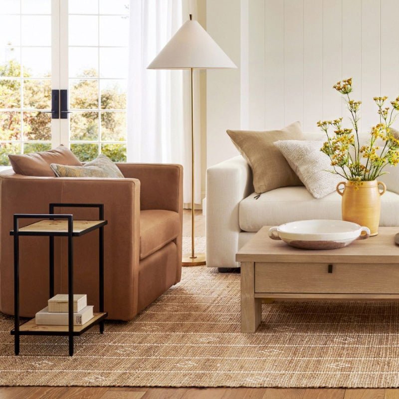 Cone Shade Floor Lamp Slim Metal Stand 63.8 in Set of 2