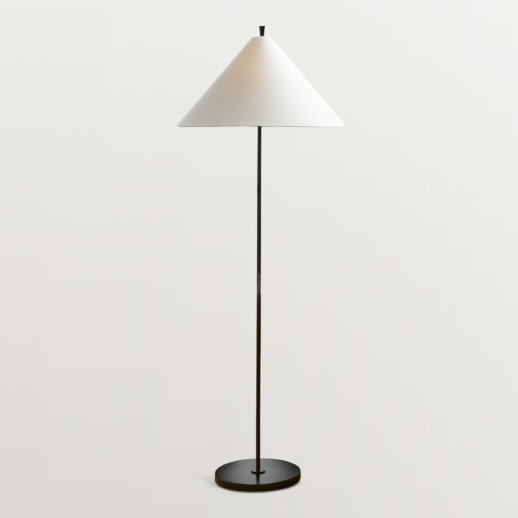 Cone Shade Floor Lamp Slim Metal Stand 63.8 in Set of 2