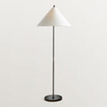 Cone Shade Floor Lamp Slim Metal Stand 63.8 in Set of 2