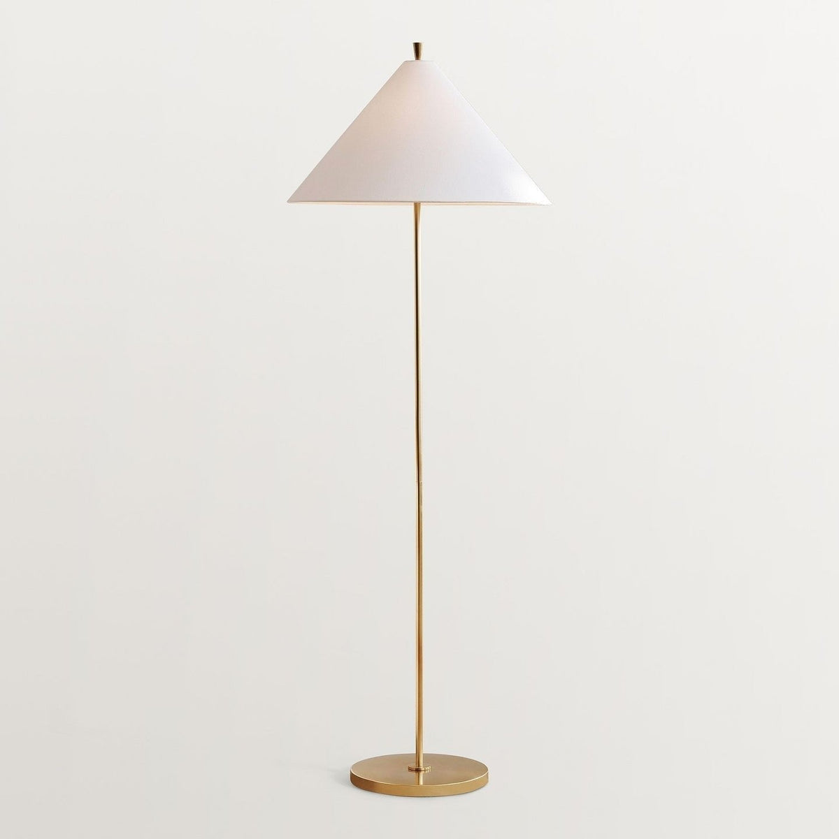 Cone Shade Floor Lamp Slim Metal Stand 63.8 in Set of 2