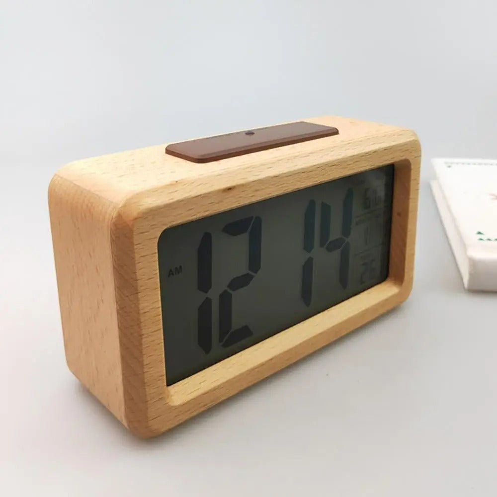 Digital Alarm Clock 5.4 Inches LED Backlight Thermometer Calendar