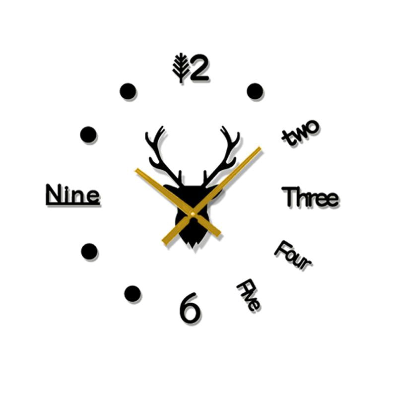 DIY Acrylic Mirror Wall Clock Kit Adjustable Size Set of 2