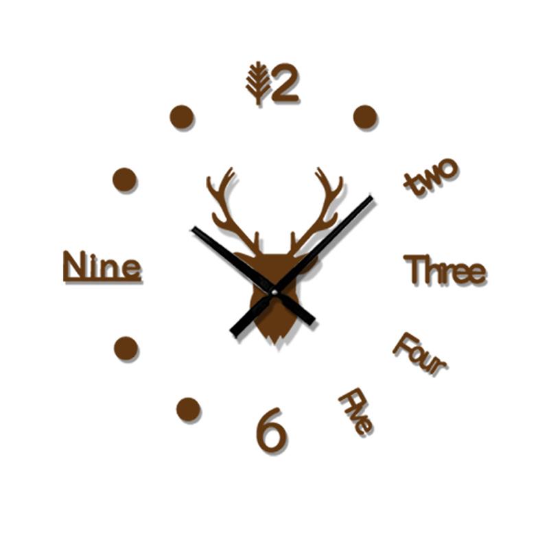 DIY Acrylic Mirror Wall Clock Kit Adjustable Size Set of 2