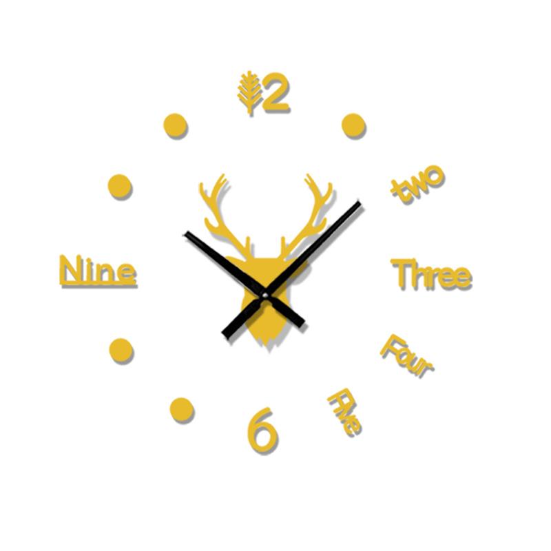 DIY Acrylic Mirror Wall Clock Kit Adjustable Size Set of 2