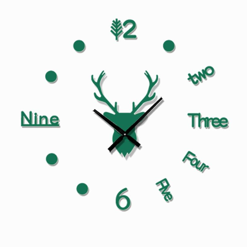 DIY Acrylic Mirror Wall Clock Kit Adjustable Size Set of 2
