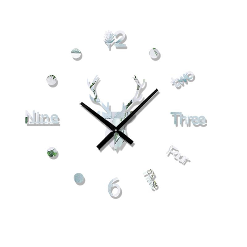 DIY Acrylic Mirror Wall Clock Kit Adjustable Size Set of 2