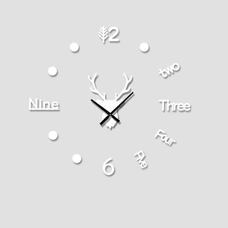 DIY Acrylic Mirror Wall Clock Kit Adjustable Size Set of 2