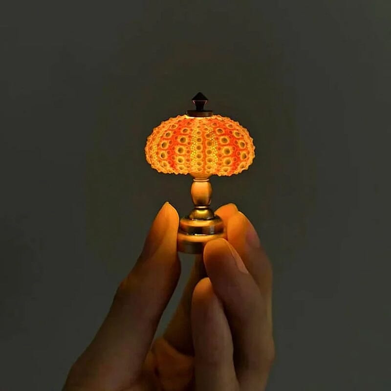 DIY Sea Urchin Night Light Kit Mini Table Lamp Set of 2