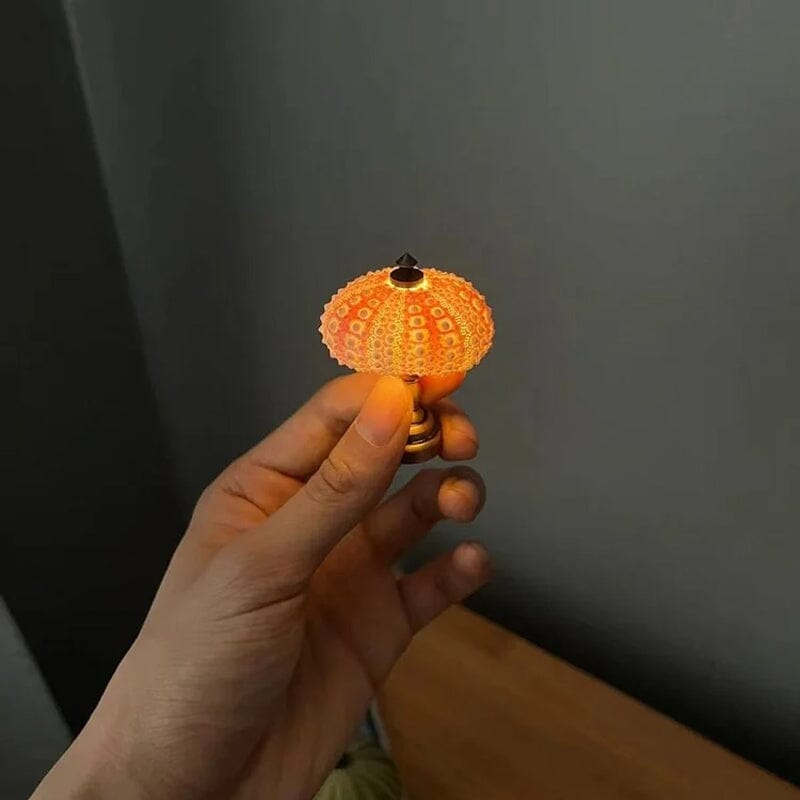 DIY Sea Urchin Night Light Kit Mini Table Lamp Set of 2